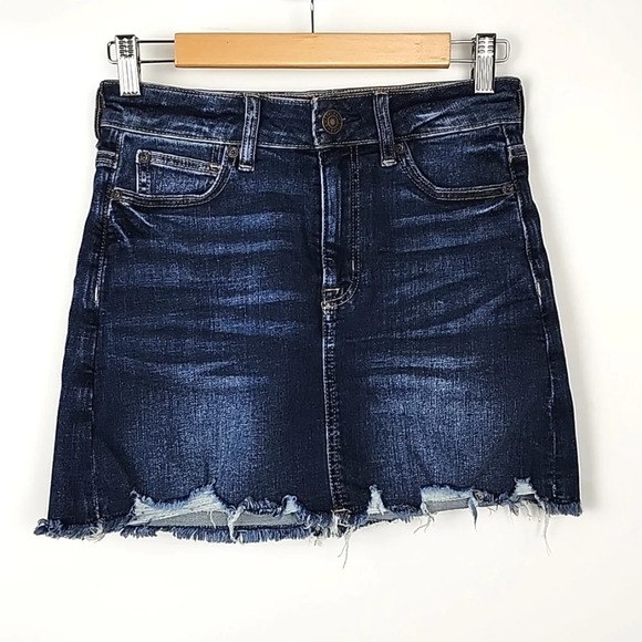 American Eagle Outfitters Dresses & Skirts - American Eagle Denim NE(X)T Level Stretch Hi-Rise Mini Blue Denim Skirt  Sz 2